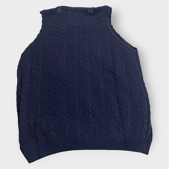 Splendid Womens Cosette Crochet Navy Tank size Medium New with Tags - Picture 5 of 8